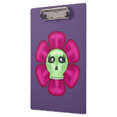 Porte-bloc Fleur du crâne zombie Cool (Gauche)