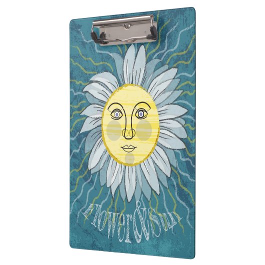 Porte-bloc Fleur et soleil - Nature (Gauche)