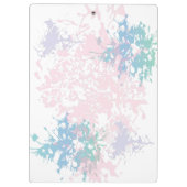 Porte-bloc Fleur flamant rose personnalisée (Dos)