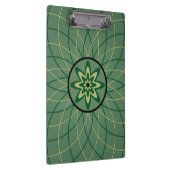 Porte-bloc Fleur géométrique vert forêt (Swatch)