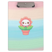 Porte-bloc Fleur mignonne, capricieuse en pot (Devant)