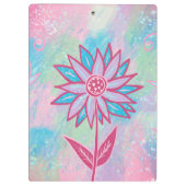 Porte-bloc Fleur Pastel à main mignonne (Dos)