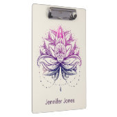 Porte-bloc Fleur pourpre d'aquarelle Lotus/lis (Swatch)