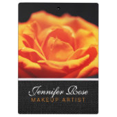 Porte-bloc Fleur rose orange (Dos)