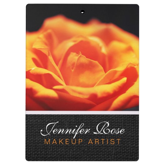 Porte-bloc Fleur rose orange (Dos)