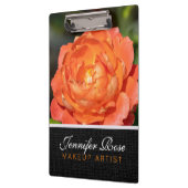 Porte-bloc Fleur rose orange #2 (Gauche)