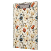 Porte-bloc Fleur séchée vintage Navy Terracotta (Gauche)