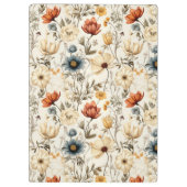 Porte-bloc Fleur séchée vintage Navy Terracotta (Dos)