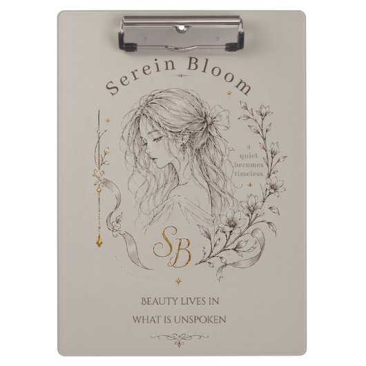 Porte-bloc Fleur Serein (Devant)
