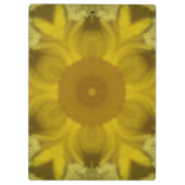 Porte-bloc Fleur soleil éclate dorée (Dos)