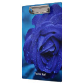 Porte-bloc Fleur unique de rose de bleu (Gauche)