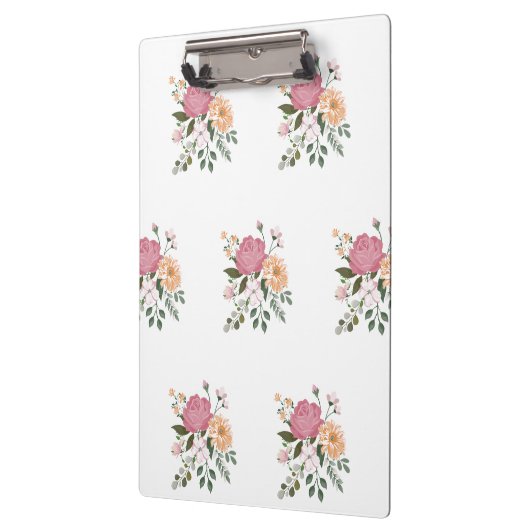 Porte-bloc Fleurs aquarelle (Gauche)