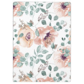 Porte-bloc Fleurs Aquarelles Chic Blush (Dos)