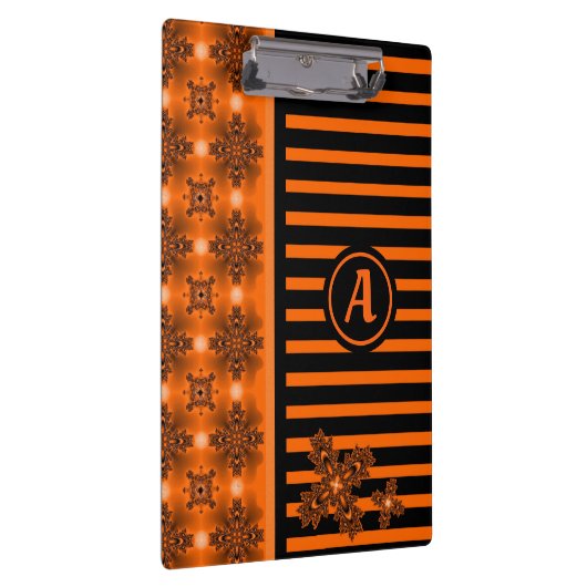 Porte-bloc Fleurs Artdeco en style rétro avec monogramme (Swatch)