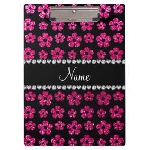 Porte-bloc Fleurs au néon nommées faites sur commande de