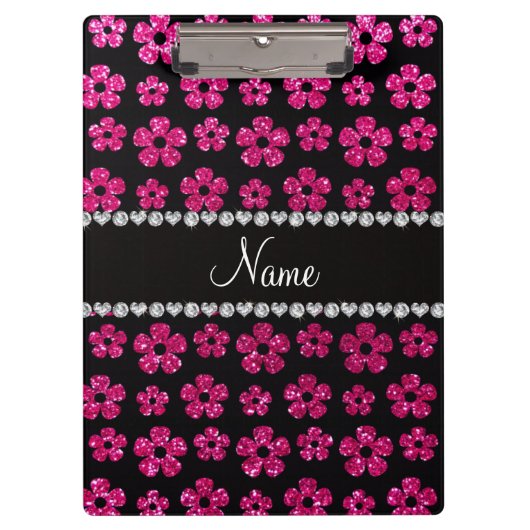 Porte-bloc Fleurs au néon nommées faites sur commande de (Devant)