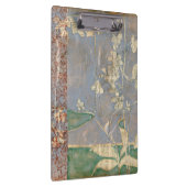 Porte-bloc Fleurs blanches sur Arrière - plan de papier journ (Swatch)