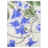 Porte-bloc Fleurs bleues (Dos)