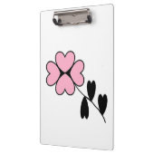 PORTE-BLOC FLEURS CARDIAQUES ROSES (Gauche)