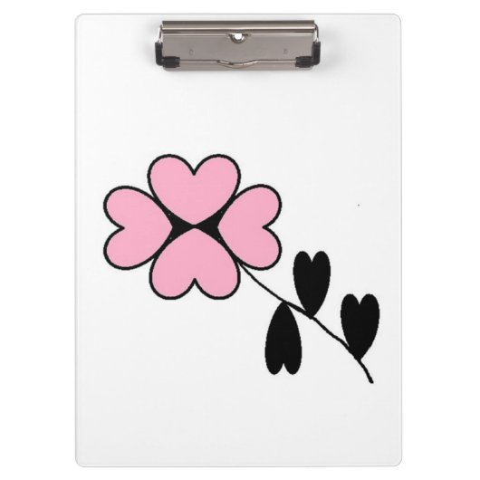 PORTE-BLOC FLEURS CARDIAQUES ROSES (Devant)