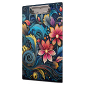 Porte-bloc Fleurs colorées (Gauche)