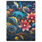 Porte-bloc Fleurs colorées (Dos)