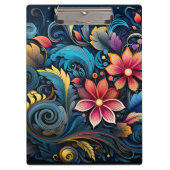 Porte-bloc Fleurs colorées (Devant)