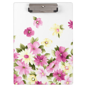 Porte-bloc Fleurs colorées adorables de fille en fleurs