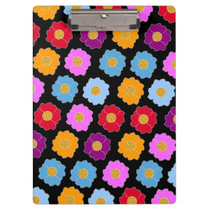 Porte-bloc Fleurs colorées motif