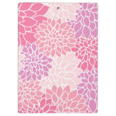 Porte-bloc Fleurs Dahlia, Motif De Fleurs, Dahlia Rose (Dos)