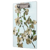 Porte-bloc Fleurs de bois de chien blanc fleurissant (Gauche)