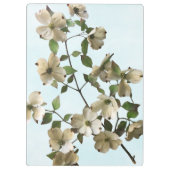 Porte-bloc Fleurs de bois de chien blanc fleurissant (Dos)