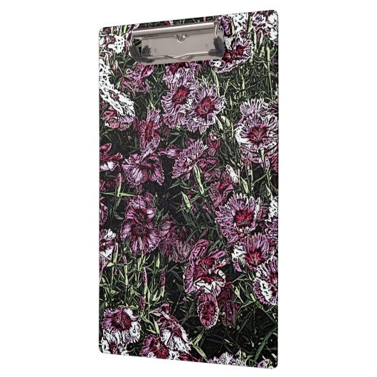 PORTE-BLOC FLEURS DE DIANTHUS (Gauche)