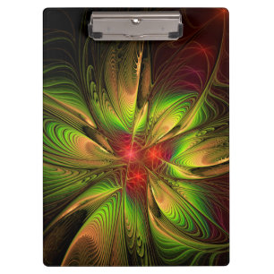 Porte-bloc Fleurs de fantaisie fractale douces et tendres