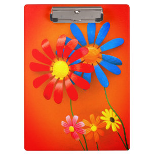 Porte-bloc Fleurs de jardin en métal