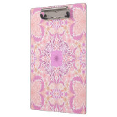 Porte-bloc Fleurs de jardin rétro en rose (Gauche)