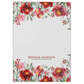 Porte-bloc Fleurs de jardin rouge foncé (Dos)