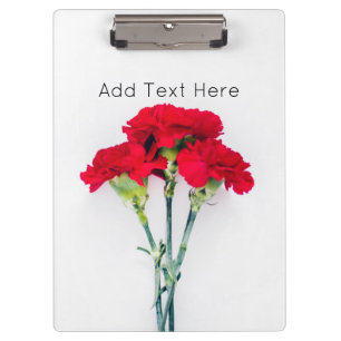 Porte-bloc Fleurs de la carnation rouge