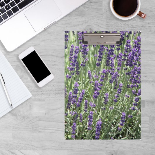 Porte-bloc Fleurs de lavande violet Floral