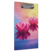 Porte-bloc Fleurs de Lotus Abstraites colorées (Swatch)