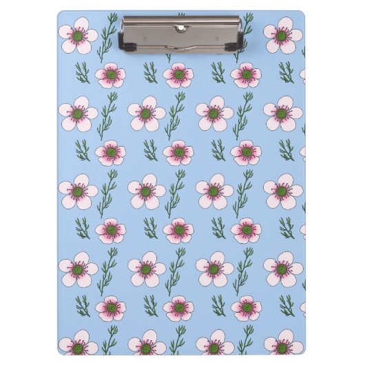Porte-bloc Fleurs de Manuka (Devant)