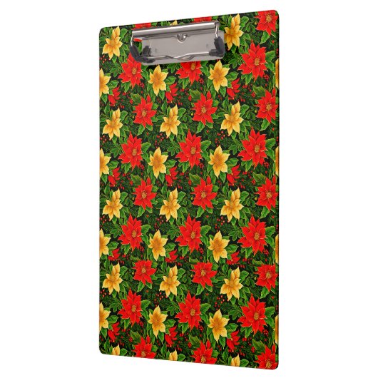 Porte-bloc Fleurs de Noël Motif sans couture-69956 (Gauche)