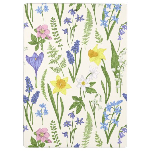 Porte-bloc Fleurs de printemps (Dos)