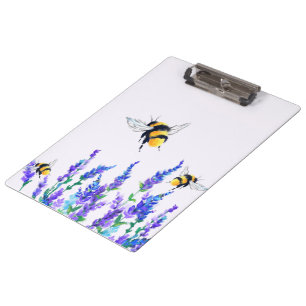 Porte-bloc Fleurs de printemps et abeilles Porte - bloc volan