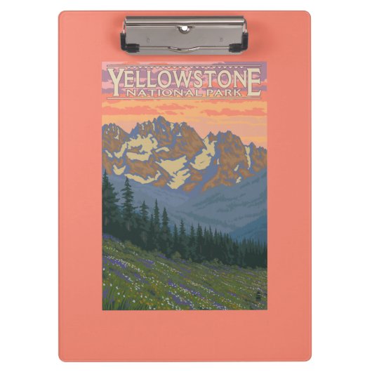 Porte-bloc Fleurs de ressort - parc national de Yellowstone (Devant)