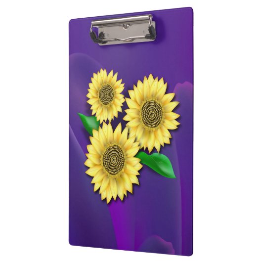 Porte-bloc Fleurs de soleil (Gauche)