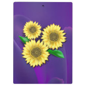 Porte-bloc Fleurs de soleil (Dos)