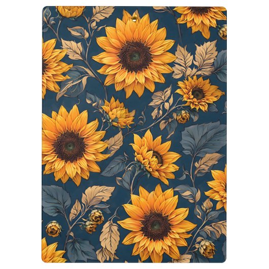 Porte-bloc Fleurs de soleil (Dos)