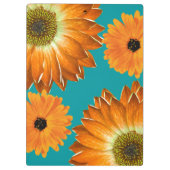 Porte-bloc Fleurs de soleil élégantes (Dos)