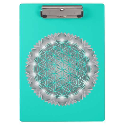 Porte-bloc FLEURS DE VIE - Géométrie Sacrée Lumière 2 (Devant)